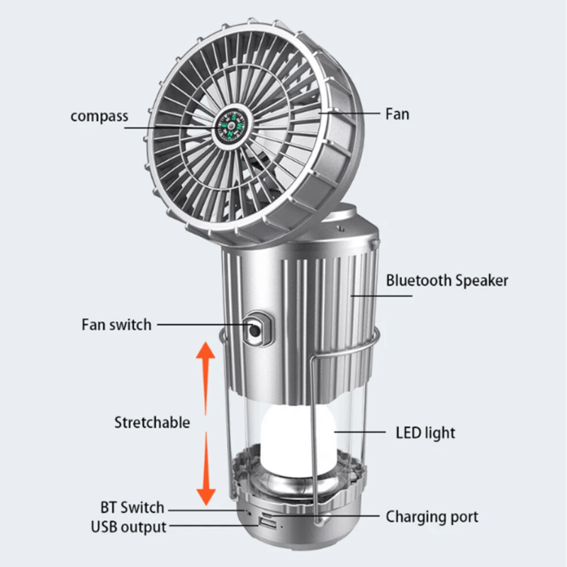 WildAway™ 6-in-1 Solar Camping Lantern