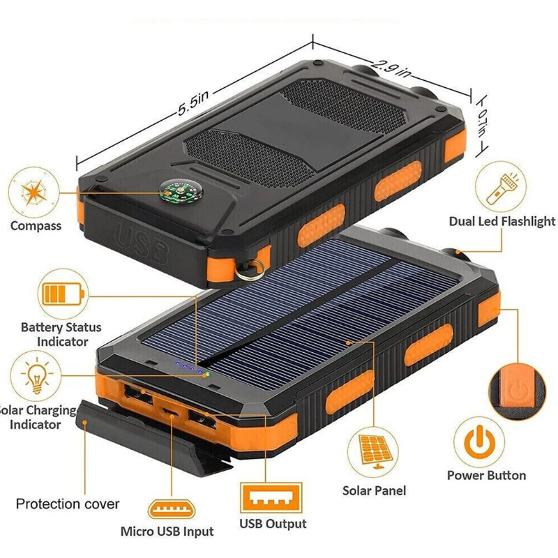 WildAway™ Portable Solar Power Bank